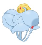 2_tails areola big_breasts biped black_eyes blue_body breasts eyes_closed featureless_crotch featureless_feet feet female floating forehead_gem front_view gem huge_breasts hyper hyper_breasts multi_tail multicolored_body nipples nude nude_female simple_background solo tail thick_thighs white_background white_slime_(artist) nintendo pokemon generation_4_pokemon humanoid legendary_pokemon pokemon_(species) uxie 2024 absurd_res digital_drawing_(artwork) digital_media_(artwork) hi_res