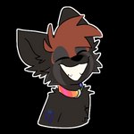 1:1 ailurid alpha_channel anthro big_ears collar dark_body dark_fur female fur hair mammal razumi red_hair red_panda riffen simple_background smile solo sticker teeth toothy_smile transparent_background