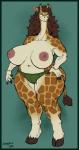 2019 absurd_res anthro areola big_areola big_breasts biped breasts clothed clothing cloven_hooves eyewear female giraffe giraffid gizzie_(starknight321) glasses greasymojo green_eyes hair hi_res hooves huge_breasts long_hair long_neck mammal mature_anthro mature_female mostly_nude navel nipples overweight overweight_anthro overweight_female panties pink_areola pink_nipples small_head solo standing thick_thighs topless underwear unguligrade_anthro wide_hips year