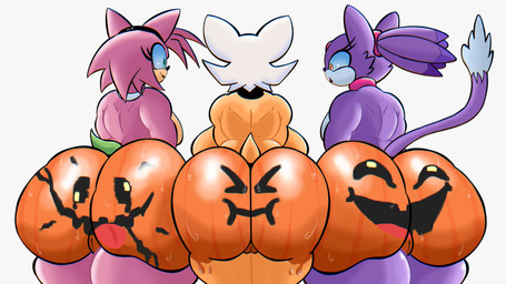 anthro big_breasts big_butt bodypaint breasts butt choker female group holidays huge_butt jewelry necklace nude pussy_peek trio gelycall halloween sega sonic_the_hedgehog_(series) amy_rose blaze_the_cat rouge_the_bat bat domestic_cat eulipotyphlan felid feline felis hedgehog mammal 16:9 2025 4k absurd_res hi_res widescreen