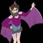 anthro bat_wings braided_hair brown_eyes brown_hair clothing crown female fur fur_growth fused_fingers green_hair growth hair headgear human_to_anthro membrane_(anatomy) membranous_wings mid_transformation open_mouth simple_background solo species_transformation torn_clothing transformation transparent_background wings yellow_sclera calliecho nintendo pokemon calliecho_(character) bat generation_6_pokemon mammal noibat pokemon_(species) 1:1 2020 alpha_channel hi_res watermark nonbinary_(lore)