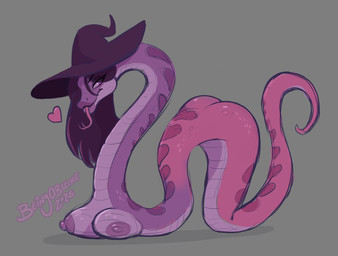 apode areola breasts busty_feral butt clothing countershade_body countershade_scales countershading female feral forked_tongue grey_background hair hat headgear headwear heart_(marking) legless looking_at_viewer markings nipples non-mammal_breasts non-mammal_hair non-mammal_nipples nude pupils purple_areola purple_body purple_countershading purple_hair purple_nipples purple_scales scales shadow side_view simple_background slit_pupils solo text tongue witch_hat year beingobscene janis_the_witch reptile scalie snake 2025 artist_name colored colored_sketch hi_res shaded sketch