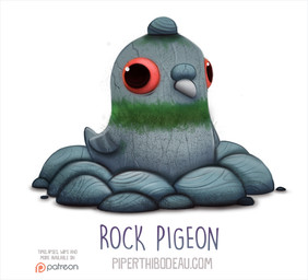 ambiguous_gender beak feral grey_body humor patreon_logo pun red_eyes rock simple_background solo text visual_pun white_background wings piper_thibodeau patreon avian bird columbid pigeon digital_media_(artwork) digital_painting_(artwork) english_text painting_(artwork)