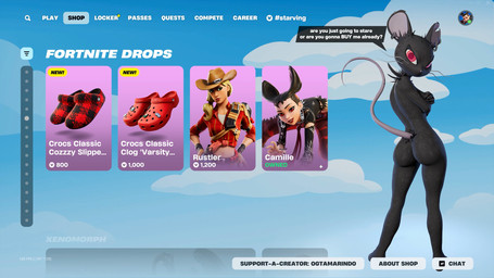 angry anthro big_butt breasts butt covering covering_breasts ear_piercing ear_ring female gameplay_mechanics looking_at_viewer nude nude_anthro nude_female piercing rat_tail ring_piercing solo speech_bubble tail text whiskers ogtamarindo third-party_edit shachath3d_(modeler) epic_games fortnite camille_(fortnite) mammal murid murine rat rodent 16:9 3d_(artwork) digital_media_(artwork) english_text hi_res screencap_edit widescreen