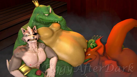 anal anthro arm_around_partner audible_ejaculation audio_sampling balls big_butt blue_body bodily_fluids bouncing_belly bracelet butt crown crown_only cum cum_on_ground cumshot dominant dominant_male ejaculation eye_patch eyewear facesitting foursome fur gangbang genital_fluids genitals gold_(metal) gold_bracelet gold_jewelry green_body green_scales grey_body grey_fur group group_sex handjob headgear horn horn_grab huge_butt humanoid_genitalia humanoid_penis interspecies jewelry laugh male male/male masturbation moan multiple_angles muscular muscular_anthro muscular_male navel nipples nude obese obese_anthro obese_male oral orgasm outie_navel overweight overweight_anthro overweight_male penile penis premature_cumshot premature_ejaculation red_eyes reverse_gangbang rimming saggy_balls sauna scales sex sharp_teeth short_tail sit_and_blow_position sitting sitting_on_another size_difference steam tail teeth tigura akkoarcade_(modeler) kabalmystic_(modeler) okamical_(modeler) reptilligator_(modeler) donkey_kong_(series) mythology nintendo pokemon star_fox super_smash_bros. super_smash_bros._ultimate king_k._rool wolf_o'donnell amphibian canid canine canis charizard crocodile crocodilian dragon frog generation_1_pokemon generation_6_pokemon greninja mammal mythological_creature mythological_scalie pokemon_(species) reptile scalie wolf 16:9 2024 3d_(artwork) 3d_animation animated crossover digital_media_(artwork) hi_res huge_filesize sound source_filmmaker_(artwork) webm widescreen