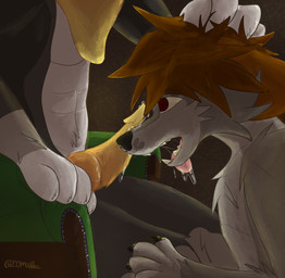 abs animal_genitalia anthro bodily_fluids brown_hair chair drooling duo fur furniture genitals grey_body grey_fur hair hand_on_head hand_on_leg heart_eyes heart_symbol knot knotted_penis looking_at_another looking_at_partner male muscular muscular_anthro muscular_male on_chair open_mouth pawpads penis penis_rubbing penis_rubbing_against_cheek pink_pawpads pink_tongue red_eyes revenge_sex saliva saliva_on_muzzle saliva_on_penis saliva_string sitting sitting_on_chair tongue tongue_out 2001maxx conditional_dnp mythology dawnsnout_smootheye maxx_(2001maxx) canid canine canis domestic_dog dragon husky jellydragon mammal mythological_creature mythological_scalie nordic_sled_dog scalie spitz absurd_res hi_res