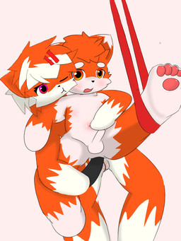 anal anal_penetration anthro anthro_on_anthro anthro_penetrated anthro_penetrating anthro_penetrating_anthro bent_spoon_position duo feet female female_on_bottom from_behind_position fur genitals hindpaw looking_pleasured male male/female male_on_top male_penetrated on_bottom on_top orange_body orange_eyes orange_fur paws penetration penis purple_eyes sex sex_toy shota sister_penetrating_brother spread_legs spreading touching_penis vulva young young_female young_male young_on_young fishnoodles777 canid canine mammal 3:4 hi_res