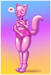 anthro clothed clothing diaper female heart_symbol latex solo wearing_diaper himonine animate_inanimate diaper_creature mammal unknown_species