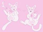 balls big_balls big_penis bodily_fluids cum cumshot ejaculation feral foreskin fur genital_fluids genitals huge_balls huge_penis humanoid_genitalia humanoid_penis male penis pink_background simple_background solo white_body white_fur conditional_dnp labbit_(artist) sailor_moon_(series) artemis_(sailor_moon) domestic_cat felid feline felis mammal 4:3 hi_res multiple_images pink_theme