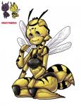 4_arms antennae_(anatomy) anthro blush bone breasts butt crown female grey_eyes headgear insect_wings multi_arm multi_limb non-mammal_breasts open_mouth princess royalty shy simple_background solo text thick_thighs white_background wide_hips wings ghostgods towergirls insect_princess arthropod hornet hymenopteran insect vespid wasp 3d_(artwork) digital_media_(artwork) english_text