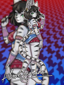 anthro armband black_hair breasts butt ear_piercing ear_ring female green_eyes hair jewelry nails navel necklace piercing rear_view ring_piercing solo tail ilovescarada bethesda_game_studios microsoft the_elder_scrolls the_elder_scrolls_online lya_(ixikelpos) felid khajiit mammal pantherine tiger 3:4 absurd_res hi_res