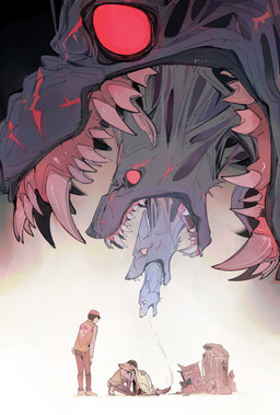 ambiguous_gender bedding black_hair blanket bottomwear brown_bottomwear brown_clothing brown_pants closed_smile clothed clothing facial_scar fangs feral footwear fully_clothed gradient_background group gums hair head_on_shoulder hug hugging_another logo_on_clothing looking_at_another male mouth_closed open_mouth pants red_cap red_eyes scar shirt shoes simple_background simple_eyes smile teeth topwear trash_can vest white_clothing white_shirt white_topwear yellow_clothing yellow_topwear yellow_vest chiayeeee canid canine canis domestic_dog human mammal 2023 absurd_res digital_drawing_(artwork) digital_media_(artwork) hi_res