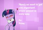 2017 :3 anticularpony english_text equid equine eyes_closed female feral friendship_is_magic hair hasbro heart_symbol hi_res holidays horn letter mammal multicolored_hair my_little_pony mythological_creature mythological_equine mythology object_in_mouth simple_background solo text twilight_sparkle_(mlp) unicorn unicorn_horn valentine's_day