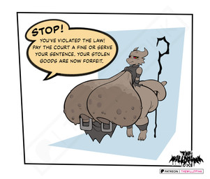 anthro big_breasts border breasts dialogue female genitals huge_breasts hyper hyper_breasts hyper_genitalia logo montgomery_glands nipple_piercing nipples piercing sagging_breasts solo speech_bubble text white_border thewilldpink kobold scalie artist_logo digital_drawing_(artwork) digital_media_(artwork) english_text hi_res url
