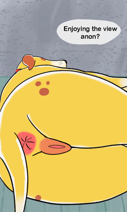 anus big_butt butt dialogue female feral fur genitals lying on_side rear_view solo text toony vulva nightcorelights martha_speaks anon martha_lorraine canid canine canis domestic_dog mammal 3:5 english_text