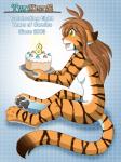 2011 3:4 anthro better_version_at_source biped bodily_fluids breasts brown_hair cake casual_nudity claws conditional_dnp countershading cute_fangs dessert digitigrade drooling ears_back english_text featureless_breasts felid female flora_(twokinds) food fur hair holding_object keidran mammal multicolored_body multicolored_fur nude open_mouth orange_body orange_fur pantherine pattern_background pawpads pivoted_ears saliva side_boob simple_background sitting small_breasts smile solo striped_body striped_fur stripes tail text tiger tom_fischbach tongue twokinds white_body white_fur yellow_eyes