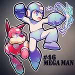 blue_eyes duo machine male open_mouth simple_background text quas-quas capcom mega_man_(series) mega_man_(character) rush_(mega_man) canid canine mammal robot 1:1 2019 english_text hi_res signature