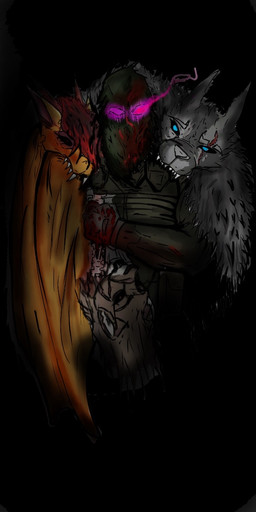 Rating: e
ID: 5558690
Date: 2025-05-08 20:37:40 -0400
Status: active
Score: 2
1:2 a_man_in_a_beasts_world amber_eyes amber_hellfire_(ghilliecamo) animal_skin anthro black_sclera blood blue_eyes bodily_fluids canid canine canis chloe_lyne_(ghilliecamo) chris_(ghilliecamo) clothed clothing death dragon facial_scar fangs felid feline female fur glaring glowing glowing_eyes gore granitmuli hair heterochromia hi_res horn human lara_shepard_(ghilliecamo) looking_at_viewer lynx male male/female mammal military muscular mythological_creature mythological_scalie mythology purple_eyes scales scalie scar severed_body_part severed_head simple_background soldier solo spine teeth uniform warrior wolf post #5558690
