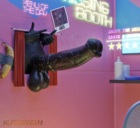 animal_genitalia animal_penis anthro balls banana big_balls big_penis black_body booth booth_(structure) booth_seating curtains curtains_open equine_genitalia equine_penis erection food fruit genitals gesture glistening glistening_genitalia glistening_penis hand_gesture huge_balls huge_penis male nude penis plant solo vein veiny_penis drboumboom32 hail_(7th-r) avian bird 3d_(artwork) digital_media_(artwork)