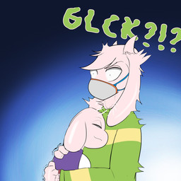 anthro clock clothing deep_throat duo female green_clothing green_sweater green_topwear hug male male/male mask oral oral_penetration pattern_clothing pattern_sweater pattern_topwear penetration portal portal_mask sex shocked striped_clothing striped_sweater striped_topwear stripes surprise_sex sweater text thinking_with_portals topwear watch wzzzki undertale undertale_(series) asriel_dreemurr toriel boss_monster_(undertale) bovid caprine mammal 1:1 hi_res