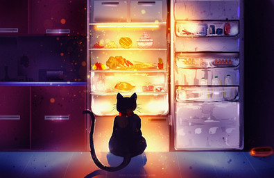 ambiguous_gender detailed_background feral inside sitting solo text ryky domestic_cat felid feline felis mammal 2015 digital_media_(artwork) hi_res url