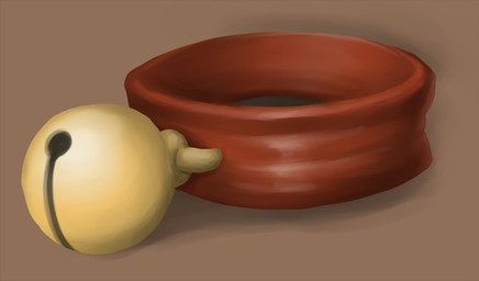 bell bell_collar brown_background collar not_furry simple_background zero_pictured edis_krad 2008 digital_media_(artwork) digital_painting_(artwork) grandfathered_content painting_(artwork) unavailable_at_source