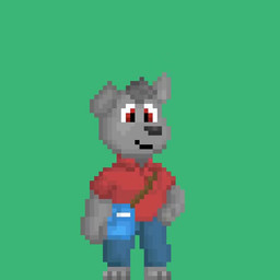 ageplay alternate_costume anthro blue_bonnet blue_booties blue_bottomwear blue_clothing blue_handwear blue_mittens blue_pants bonnet booties bottomwear clean_diaper clothed clothing clothing_swap diaper diaper_only fur green_background grey_body grey_fur handwear headgear headwear infantilism magic magical_girl_transformation male mittens pants red_clothing red_eyes red_shirt red_topwear roleplay shirt simple_background smile solo standing topless topwear transformation wearing_diaper emham jimmy_wuffster canid canine canis mammal wolf 1:1 animated digital_media_(artwork) no_sound pixel_(artwork) pixel_animation short_playtime video