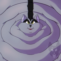anthro big_pupils black_hair black_nose black_tuft blobby cheek_tuft chubby_cheeks eye_markings facial_tuft fat_neck fur glistening glistening_eyes grey_body grey_ears grey_fur grey_tuft hair head_tuft male male_anthro markings morbidly_obese morbidly_obese_anthro morbidly_obese_male obese obese_anthro obese_male open_mouth open_smile overweight overweight_anthro overweight_male pupils smile solo teeth tuft strawberrymilkdog silver_light_(silverlight818) canid canine canis mammal wolf 1:1 2023