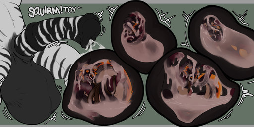 animal_genitalia animal_penis anthro balls big_balls black_body black_fur bodily_fluids cock_vore cum cum_vore dialogue digestion duo equine_genitalia equine_penis erection fatal_vore fur genital_fluids genitals huge_balls internal larger_pred macro male male/male male_pred medial_ring micro nude nude_pred nude_prey orange_body orange_fur penile penis precum size_difference squirming striped_genitalia striped_penis stripes struggling struggling_prey talking_to_prey vore white_body white_fur zeanlain flynn_(zeanlain) canid canine equid equine fox mammal zebra 2023 colored hi_res