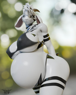 anthro bikini blurred_background clothing crossgender female hands_behind_back looking_at_viewer mtf_crossgender pregnant pregnant_anthro pregnant_female smile smiling_at_viewer smirk smirking_at_viewer solo swimwear two-piece_swimsuit phrostbite warfaremachine_(modeler) undertale undertale_(series) asriel_dreemurr_(god_form) warfare_asriel boss_monster_(undertale) bovid caprine goat mammal 3d_(artwork) 4:5 absurd_res digital_media_(artwork) hi_res