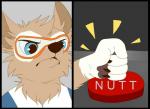 anthro ball canid canine canis digital_media_(artwork) eyewear fifa goggles hi_res humor indycat male mammal mascot reaction_image russia russian soccer solo sport wolf world_cup zabivaka