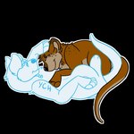 ambiguous_gender breasts brown_body brown_fur cuddling duo featureless_breasts featureless_crotch female fur nude tail telegram_sticker aroura_borkialis_(artist) pip_(piflnoso) ych_(character) lontra mammal mustelid north_american_river_otter otter river_otter 1:1 alpha_channel