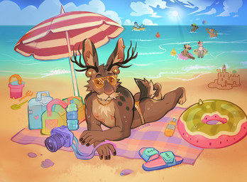 anthro antlers bag beach blue_sky brown_body brown_fur camera cloud countershading dark_body dark_fur day detailed_background ear_piercing eyewear facial_hair flippers fur glasses group horn humanoid_hands inflatable inner_ear_fluff inner_tube jewelry lying male mastectomy_scar multicolored_body multicolored_fur mustache necklace nipples on_front outside piercing pink_inner_ear pink_nipples pink_nose sand sand_castle scar sculpture scut_tail seaside shell short_tail shovel sky solo_focus summer tail tan_body tan_countershading tan_fur tan_inner_ear_fluff text tools tuft umbrella visibly_trans water watermelon_pattern nudelinooo banan_zielony_(dudelinooo) chruscik_(dudelinooo) gofer_(dudelinooo) aquatic felid hyena jackalope lagomorph mammal pantherine pinniped snow_leopard spotted_hyena walrus 2022 artist_name hi_res trans_(lore) trans_man_(lore)