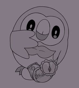 animal_genitalia animal_penis balls big_balls big_penis equine_genitalia equine_penis erection genitals huge_penis male penis small_but_hung solo vein veiny_penis conditional_dnp vanzard nintendo pokemon generation_7_pokemon pokemon_(species) rowlet absurd_res hi_res monochrome