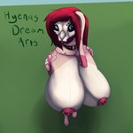 alternative_fashion anthro areola big_breasts biped breasts ear_piercing female fur goth hair huge_breasts looking_at_viewer markings nipples nude piercing pink_body red_hair short simple_background solo hyenas_dream_arts lagomorph leporid mammal rabbit 1:1 digital_media_(artwork) hi_res