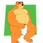 anthro barazoku belly black_nose brown_body brown_fur eyes_closed fur male moobs musclegut muscular nipples overweight overweight_anthro overweight_male simple_background solo towel jasonsmile motisen raelwd animal_crossing nintendo teddy_(animal_crossing) bear mammal 1:1 2020