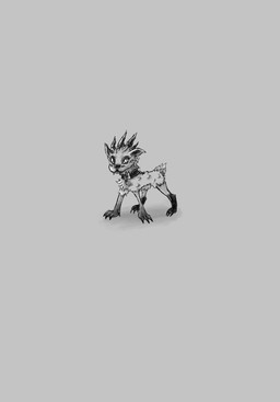 3_toes ambiguous_gender claws collar dewclaw digitigrade fangs feet feral front_view fur grey_background horn multi_eye short_tail simple_background solo tail teeth three-quarter_view toes unknown_artist nemris monster unknown_species digital_drawing_(artwork) digital_media_(artwork) greyscale hi_res monochrome shaded