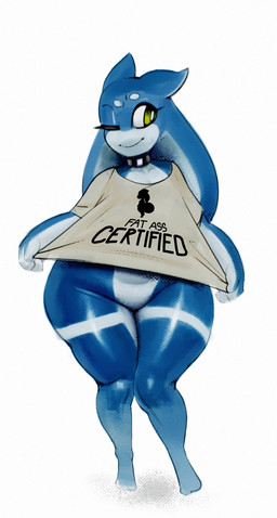 4_fingers ambiguous_gender belly big_butt biped blue_body blue_pseudo_hair blue_skin bottomless bottomless_ambiguous bottomless_humanoid butt closed_smile clothed clothing clothing_pull curvy_figure eyeliner featureless_crotch feet fingers glistening glistening_belly glistening_body glistening_butt glistening_eyes glistening_legs glistening_pseudo_hair glistening_skin glistening_thighs green_eyes grey_clothing grey_shirt grey_topwear huge_hips jewelry light long_pseudo_hair looking_aside makeup mouth_closed multicolored_body multicolored_skin necklace necklace_only nude one_eye_closed pear-shaped_figure pose pseudo_hair pupils shirt shirt_pull simple_background smile solo standing text text_on_clothing text_on_shirt text_on_topwear thick_thighs topwear topwear_pull two_tone_body two_tone_skin white_background white_body white_pupils white_sclera white_skin wide_hips sqoon third-party_edit skoon_(character) alien alien_humanoid humanoid puwa 2026 colored digital_drawing_(artwork) digital_media_(artwork) english_text full-length_portrait hi_res lighting portrait shaded