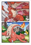 3_toes abdominal_bulge absurd_res after_sex ambiguous_gender anal anal_penetration animal_genitalia anus balls bandai_namco big_balls big_dom_small_sub big_penis black_border blush bodily_fluids border breath butt calumon charmeleon cloaca cloacal cloacal_penetration comic conditional_dnp crossover cum cum_in_ass cum_in_cloaca cum_inside cum_on_butt cum_on_ground cum_on_tail cum_pool cumshot digimon digimon_(species) dominant ejaculation erection eyes_closed feet fire flaming_tail fur gaping gaping_anus generation_1_pokemon generation_5_pokemon genital_fluids genitals group growlmon heart_symbol hi_res interspecies larger_male licking lying male male/ambiguous male/male male_penetrated male_penetrating male_penetrating_male mammal mountain nintendo nude on_back open_mouth orange_body orange_skin orgasm outside panting penetration penis pikachu pokeball pokemon pokemon_(species) pokephilia reptile rodent saliva scalie sex size_difference smaller_male smaller_penetrated snivy tail tapering_penis toes tongue tongue_out tricksta yellow_body yellow_fur