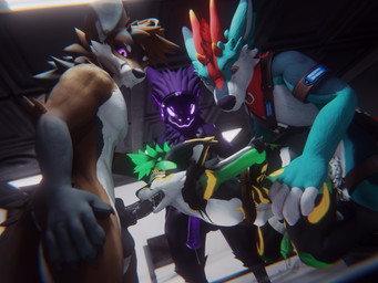 abdominal_bulge anal anal_penetration animal_genitalia animal_penis anthro arms_tied athletic balls basement bdsm being_watched bent_over big_balls big_dom_small_sub big_penis black_body black_penis bodily_fluids bondage bound brown_body canine_genitalia canine_penis cum cum_drip cum_in_ass cum_in_mouth cum_inside cum_on_face deep_throat dominant double_penetration dripping eiffel_tower eiffel_tower_position ejaculation equine_genitalia equine_penis erection extreme_penetration eyes_closed face_fucking fellatio forced forced_anal forced_oral furniture gang_rape gangbang genital_fluids genitals golden_markings green_body green_penis group group_sex harness irrumatio kerchief kneeling larger_male leaking leaking_cum leaking_precum looking_at_another machine male male/male male_on_bottom male_penetrated male_penetrating male_penetrating_male muscular neck_tuft on_bottom on_table oral oral_penetration oral_rape orgy penetration penile penile_penetration penis penis_in_ass penis_in_mouth penis_shaped_bulge precum precum_drip protogen_armor protogen_face protogen_visor purple_body purple_eyes purple_penis rape rape_face restrained restrained_arms restraints rope rope_bondage rough_sex sex size_difference smaller_male smaller_penetrated spitroast suspension_bridge_position table tuft unwanted_arousal unwanted_cum_inside unwanted_erection vein veiny_penis waiting waiting_for_turn white_body malikproto kinktober kinktober_2025 mythology apollo_(malikproto) forest_foxtail orion_(pupspartan110) vaughn_(tylertheswitch) dragon mythological_creature mythological_scalie protogen scalie toned_vulper vulper 2025 3d_(artwork) 4:3 absurd_res blender_(artwork) digital_media_(artwork) hi_res