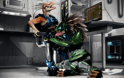 3_fingers 3_toes animal_genitalia animal_penis anthro anthro_on_anthro anthro_penetrated anthro_penetrating anthro_penetrating_anthro appliance armor beverage_can bodily_fluids brown_body brown_feathers cum cum_from_mouth cum_in_mouth cum_inside digitigrade duo electronics eyes_closed face_covered feather_hair feathers feet fellatio female female_penetrated fingers fridge full_armor genital_fluids genital_slit genitals glowing glowing_eyes hand_on_chest hand_on_knee hand_on_leg headgear helmet intraspecies kitchen_appliance knot knotted_penis looking_pleasured male male/female male_penetrating male_penetrating_female minifridge monitor oral penetration penile penis penis_in_mouth penis_poking_out penis_through_fly pseudo_hair quill_hair scales sex sharp_teeth sitting tan_body tan_scales teeth toes white_eyes arceronth pickle_juice_(modeler) factorio halo_(series) microsoft wube_software xbox_game_studios cor_zan t'loaki alien avian ibie'shan kig-yar reptile scalie t'vaoan 3d_(artwork) colored digital_media_(artwork) hi_res