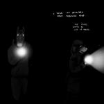 1:1 beanie black_and_white canid canine canis clothed clothing comic creepy dark dialogue domestic_dog duo electronics english_text equid equine female hat headgear headwear hi_res hladilnik hoodie horse light_nose male mammal michelle_(hladilnik) monochrome night open_mouth phone snout text topwear will_(hladilnik) zebra