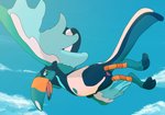 animal_genitalia cloaca female feral flying genitals looking_at_viewer presenting solo temtem_lover crema_(company) temtem avian temtem_(species) tukai_(temtem) absurd_res hi_res