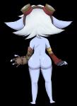 butt eyewear female goggles hair not_furry simple_background solo transparent_background bandlebro league_of_legends riot_games tencent tristana_(lol) humanoid yordle alpha_channel