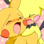 abstract_background all_fours ambiguous_gender blush doggystyle duo eyes_closed feral feral_on_feral from_behind_position fur male male/ambiguous open_mouth pink_background sex simple_background yellow_body yellow_fur young young_feral topaz_(artist) nintendo pokemon generation_1_pokemon generation_2_pokemon mammal pichu pikachu pokemon_(species) rodent 1:1 low_res