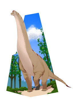 4_toes ambiguous_feral ambiguous_gender black_claws black_eyes blue_sky brown_body brown_scales brown_tail claws cloud countershading day feet feral forest grass long_neck mouth_closed multicolored_body multicolored_scales multicolored_tail nature outside plant quadruped scales sky small_eyes snout solo tail tan_body tan_scales tan_tail tapering_tail toe_claws toes tree walking white_body white_scales white_tail combos-n-doodles brachiosaurid dinosaur giraffatitan macronarian prehistoric_species reptile saurischian sauropod sauropodomorph scalie 2026 absurd_res hi_res shaded