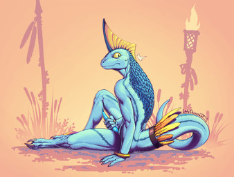 3_toes 4_fingers anthro bangle blue_body blue_penis blue_scales bodily_fluids caught_in_the_act caught_masturbating claws feathers feet fingers frill_(anatomy) genital_fluids genitals jewelry looking_back male masturbation penis precum pupils scales silhouette_background simple_background sitting slit_pupils solo stripes surprised sweat sweatdrop tail toe_claws toes yellow_eyes yellow_frill ladychimaera warhammer_(franchise) warhammer_fantasy toaxi-codl lizardman lizardman_(warhammer) scalie skink_(warhammer_fantasy) 2025 digital_media_(artwork) hi_res signature