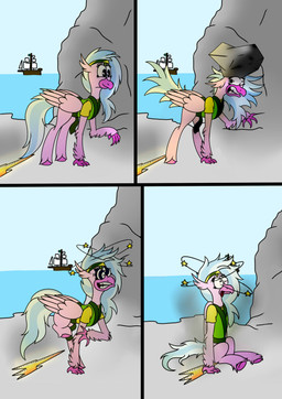 beak bottomless clothed clothing feathered_wings feathers female feral pain sea ship solo tail tongue tongue_out vehicle water watercraft wings hot_rolls european_mythology friendship_is_magic greek_mythology hasbro my_little_pony mythology silverstream_(mlp) avian hippogriff mythological_avian mythological_creature comic digital_media_(artwork) hi_res