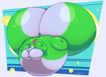 air_inflation anthro belly belly_expansion big_belly big_butt big_moobs black_eyes blue_background body_inflation border butt butt_expansion expansion floating green_body green_tail huge_belly huge_butt huge_moobs hyper hyper_belly hyper_butt hyper_inflation hyper_moobs immobile inflation male moob_expansion moobs multicolored_body power_balloon red_shell shell simple_background solo sunken_head sunken_limbs tail three-quarter_view two_tone_body two_tone_tail white_body white_border white_tail thatalephgator mario_bros nintendo yoshi_(character) yoshi 2025 cel_shading colored digital_media_(artwork) hi_res shaded signature
