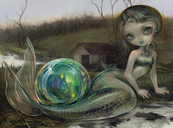 blue_lips bra_(anatomy) breasts building detailed_background female fin fish_tail grass hair lips looking_at_viewer nude outside plant scaled_breasts scales shed sitting small_breasts solo split_form tail tail_fin thick_lips tree jasmine_becket-griffith humanoid mammal marine merfolk 2023 acrylic_painting_(artwork) dated formal_art painting_(artwork) traditional_media_(artwork) traditional_painting_(artwork)